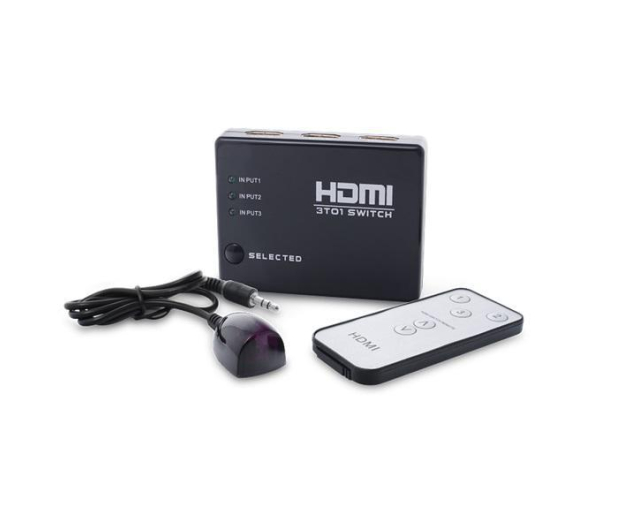 SAVIO SAVIO CL-28 Switch HDMI, 3 porty +pilot # - 1457556 - zdjęcie 2